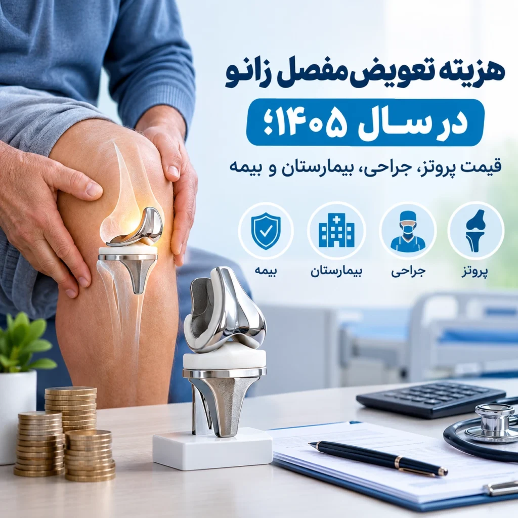 هزینه تعویض مفصل زانو در سال 1405؛ قیمت پروتز، جراحی، بیمارستان و بیمه